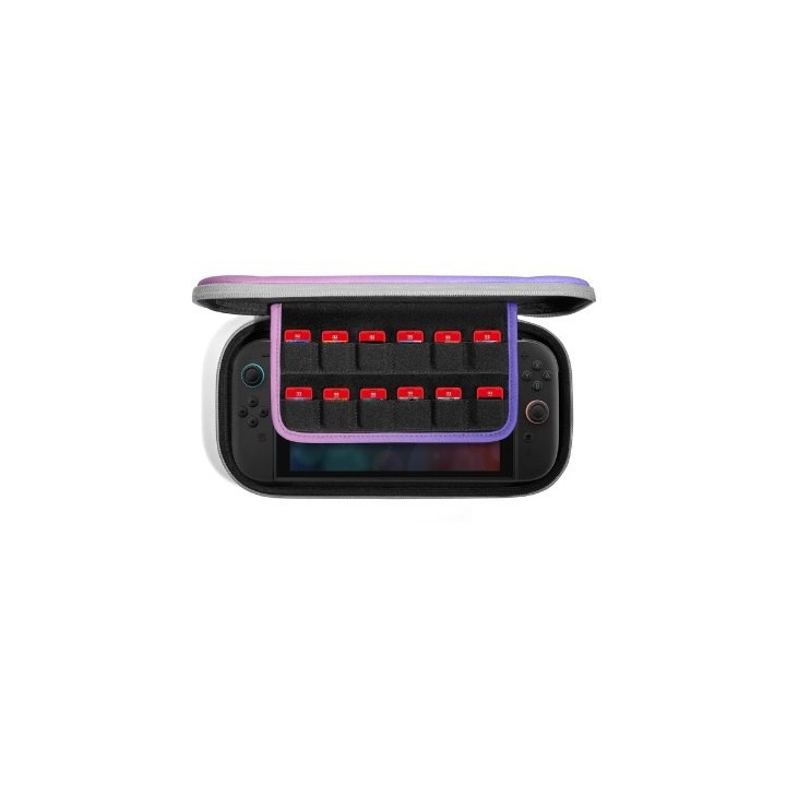 funda tomtoc nintendo switch 2 fancycaseg05 purple ranura para 12 juegos