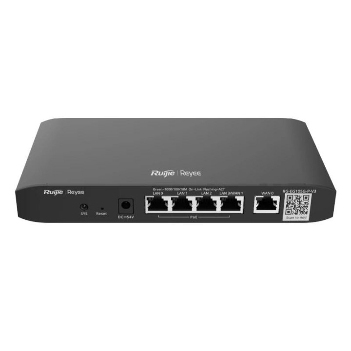 reyee cloud router 5xgbe (4 poe+) 54w 2xwan