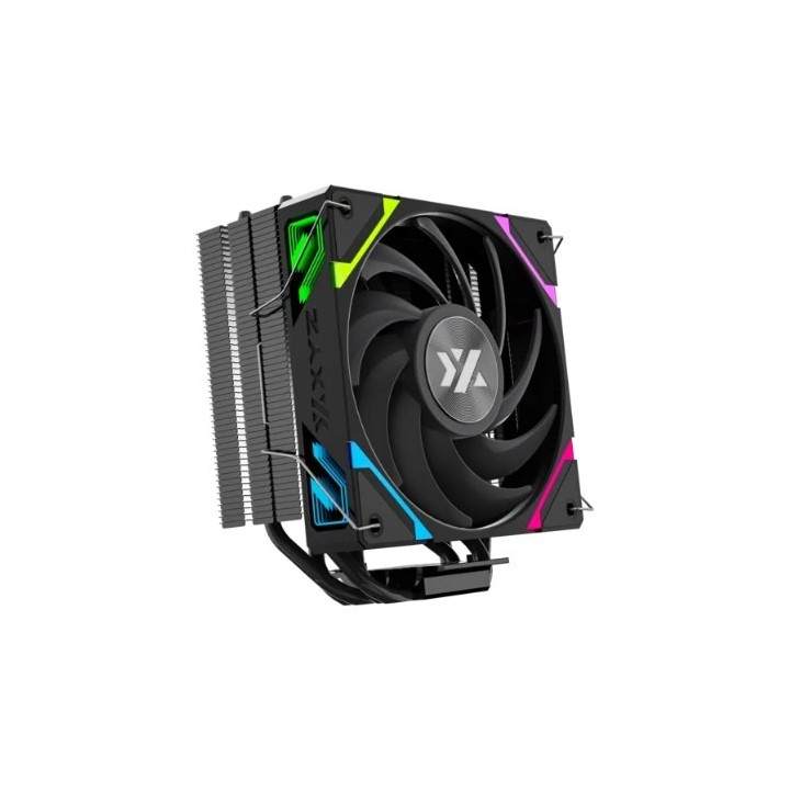 disipador xyz thermax 4 black 120mm multisocket argb 18,5db 200rpm