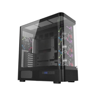 torre atx xyz quantum black 4xvent 120mm argb cpu max 180mm gpu max 400mm