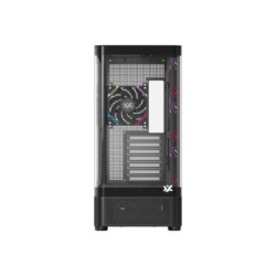 torre atx xyz quantum black 4xvent 120mm argb cpu max 180mm gpu max 400mm