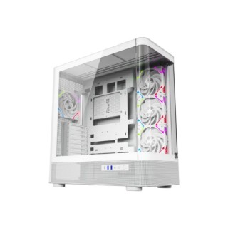 torre atx xyz quantum white 4xvent 120mm argb cpu max 180mm gpu max 400mm