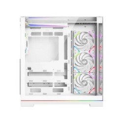 torre atx xyz tesseract a-rgb white 4xvent 120mm argb cpu max 165mm gpu max 400mm