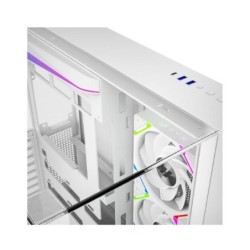 torre atx xyz tesseract a-rgb white 4xvent 120mm argb cpu max 165mm gpu max 400mm