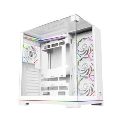 torre atx xyz tesseract a-rgb white 4xvent 120mm argb cpu max 165mm gpu max 400mm