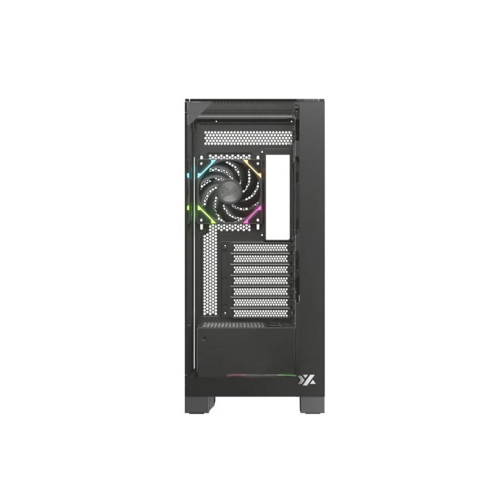 torre atx xyz trifecta black 2xvent 120mm argb cpu max 180mm gpu max 400mm