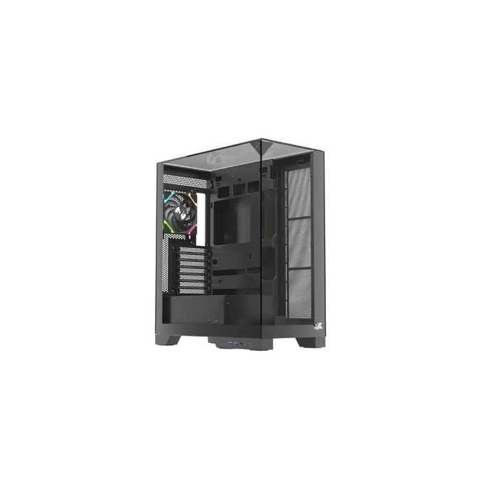 torre atx xyz trifecta black 2xvent 120mm argb cpu max 180mm gpu max 400mm