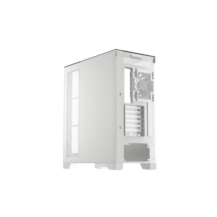 torre atx xyz trifecta white 2xvent 120mm argb cpu max 180mm gpu max 400mm