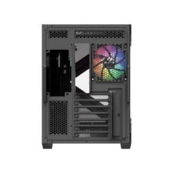 torre atx xyz qubex black 4xvent 120mm argb cpu max 165mm gpu max 400mm