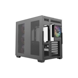 torre atx xyz qubex black 4xvent 120mm argb cpu max 165mm gpu max 400mm
