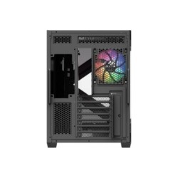 torre atx xyz qubex black 4xvent 120mm argb cpu max 165mm gpu max 400mm