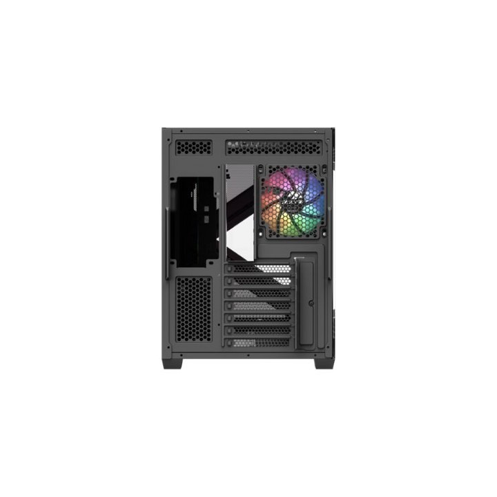 torre atx xyz qubex black 4xvent 120mm argb cpu max 165mm gpu max 400mm