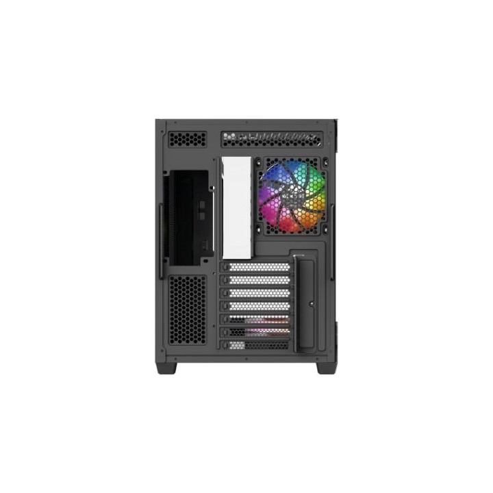 torre atx xyz tesseract x black 7xvent 120mm argb cpu max 165mm gpu max 390mm