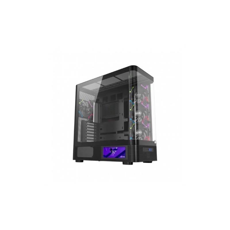 torre atx xyz quantum pro black 4xvent 120 argb cpu max 180mm gpu max 400mm