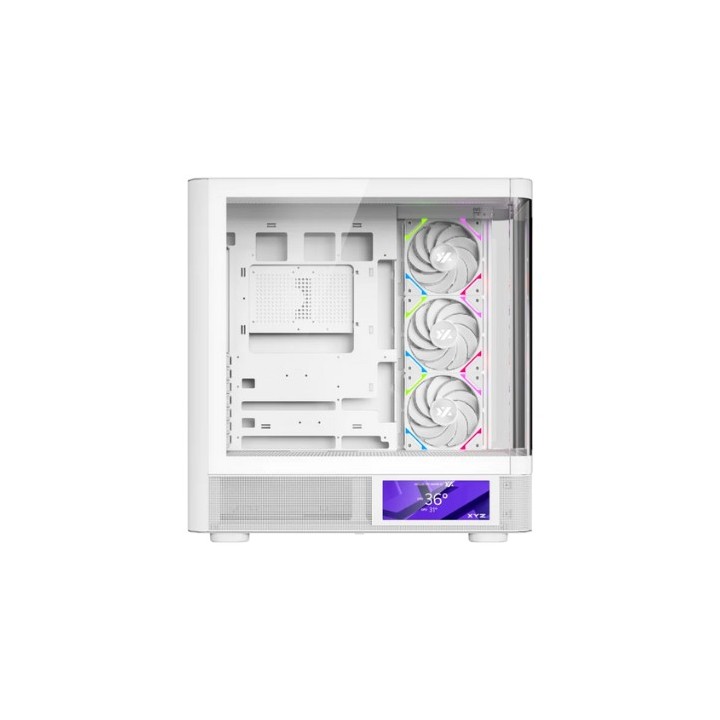 torre atx xyz quantum pro white 4xvent 120mm argb cpu max 180mm gpu max 400mm