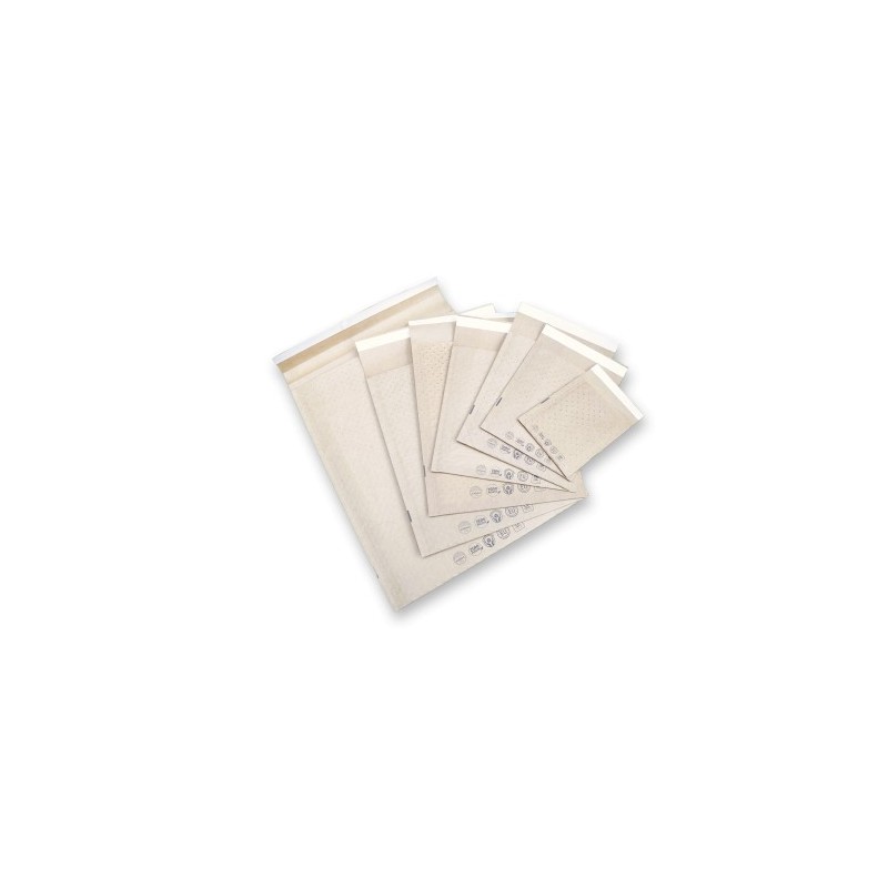 sam caja 50 bolsas eco air bag acolchada bicapa no 17 kraft autoadhesivo medida interior 240x340 mm