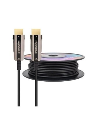 nanocable nanocable cable hdmi v2.0 aoc 4k@60hz 18gbps negro 60 m
