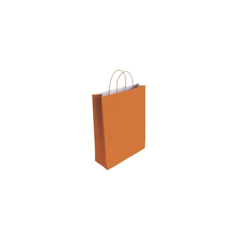 bismark bismark 329834 bolsa de papel naranja  pack: 25 unidades
