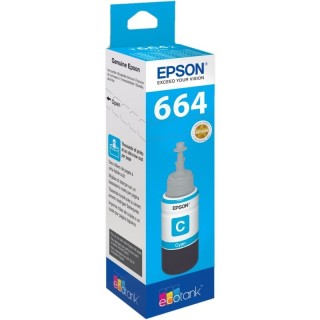 epson botella tinta ecotank t6641 cyan