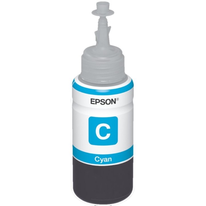 epson botella tinta ecotank t6641 cyan
