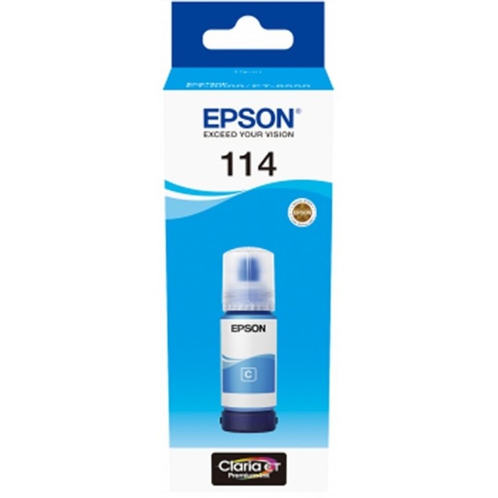 epson botella tinta ecotank 114 cyan