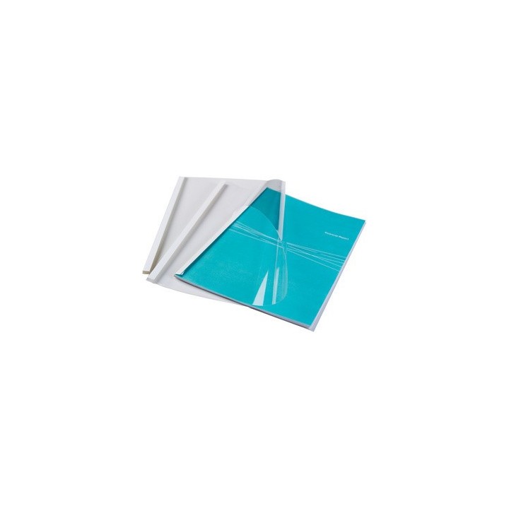 fellowes pack 100 carpetas termicas estandar 6 mm. fellowes 53154