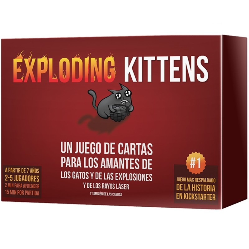 juegos juego de mesa exploding kittens pegi 7