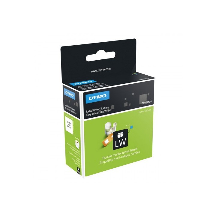 dymo rollo etiquetas labelwriter 25x25mm blanco dymo s0929120