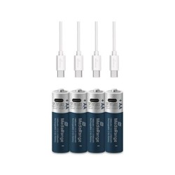 pilas recargables mediarange aa 1.5v 1400mah 4pack