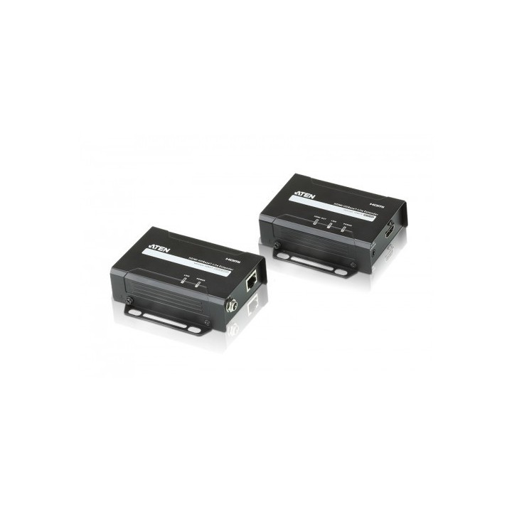 aten aten ve801-at-g extensor audio/video transmisor y receptor de senales av negro