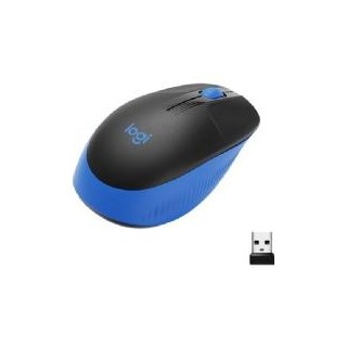 logitech mouse raton logitech m190 full size optico wireless inalambrico azul