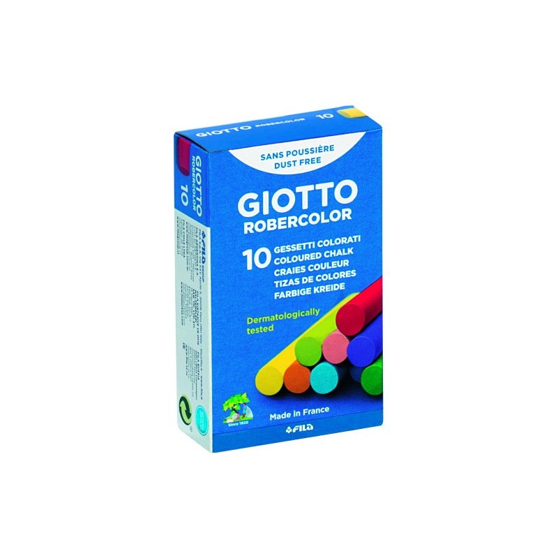giotto caja 10 tizas colores surtidos giotto f538900