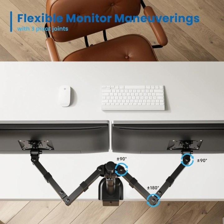 ewent ew1512 soporte mesa 2 monitor 13-32