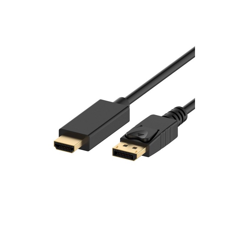 ewent ewent ec1430 adaptador de cable de video 1 m displayport hdmi tipo a (estandar) negro