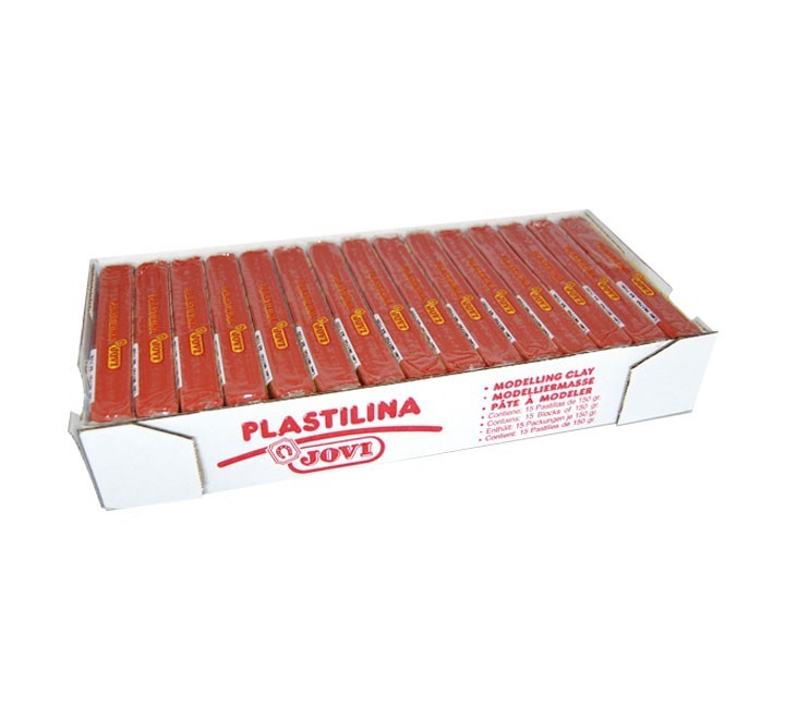 pastilla plastilina jovi 150g marron 7109