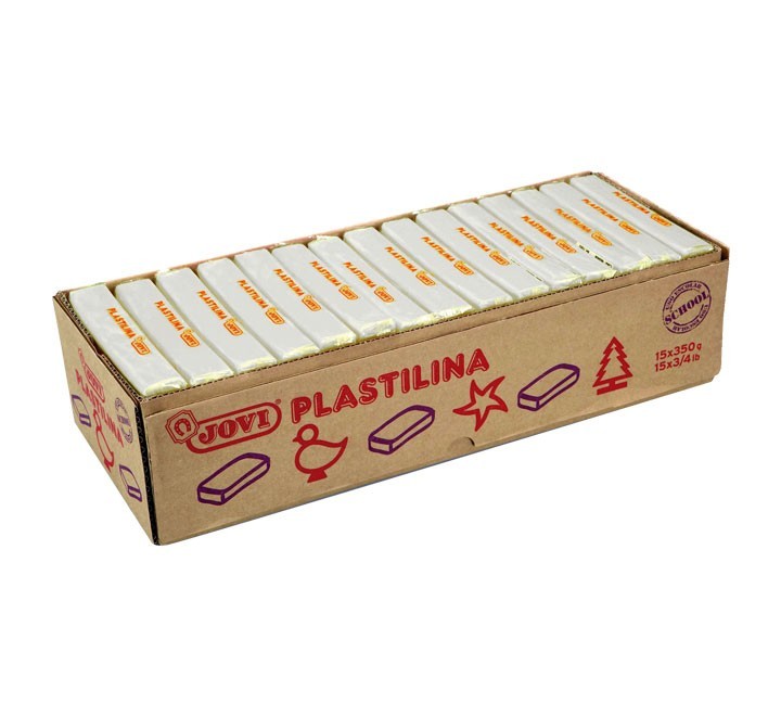pastilla plastilina jovi 350g blanco 7201