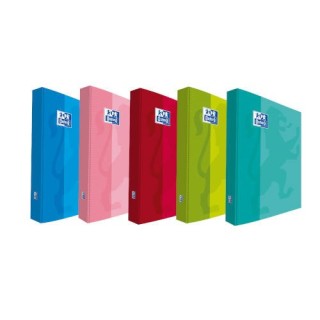 oxford carpeta de anillas 4x25 tapa extradura a4+ colores surtidos school oxford 400106671  pack: 10