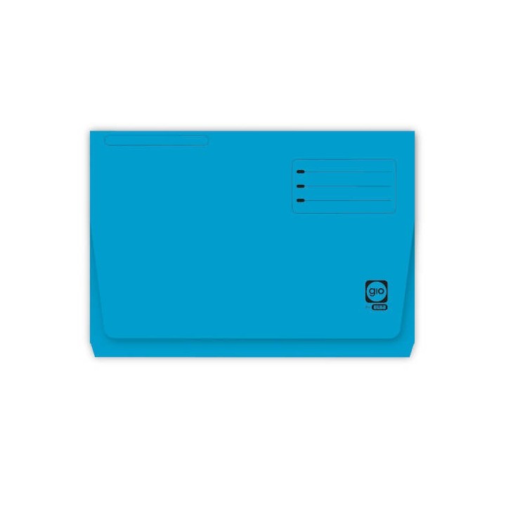 gio subcarpeta con bolsa y solapa intensas 320 grs folio color azul gio 400040682  pack: 25 unidades