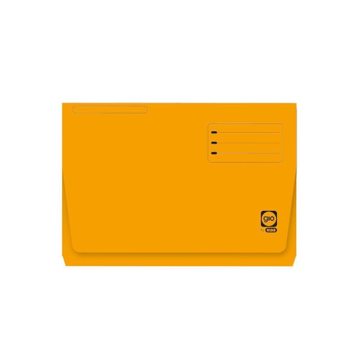gio subcarpeta con bolsa y solapa intensas 320 grs folio color amarillo gio 400040683  pack: 25 unid