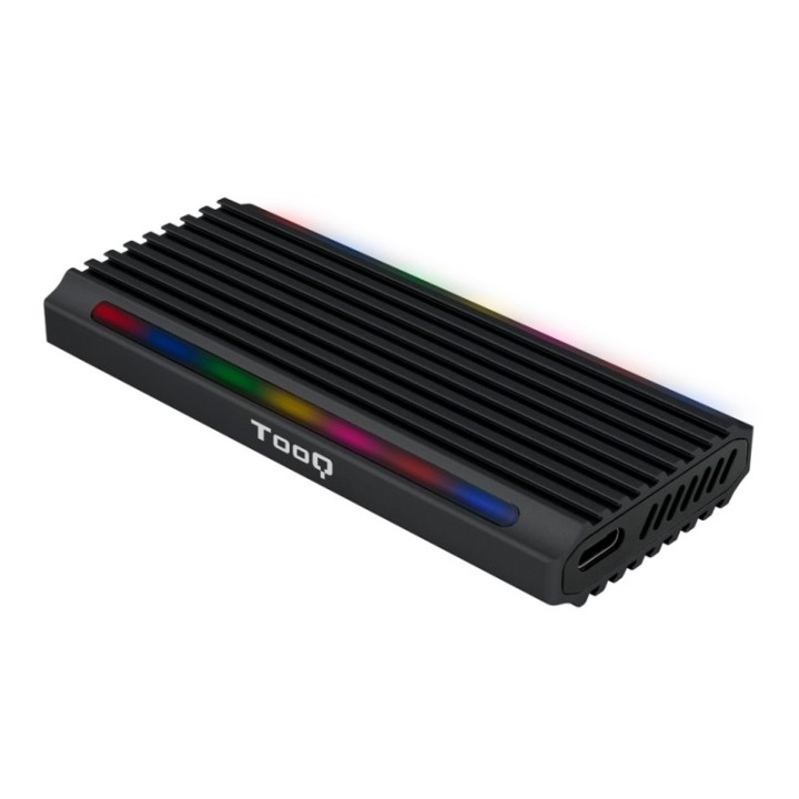 tooq caja externa ssd m.2 ngff/nvme usb-c negro