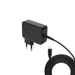tooq cargador portatil gan usb-c pd 90w negro