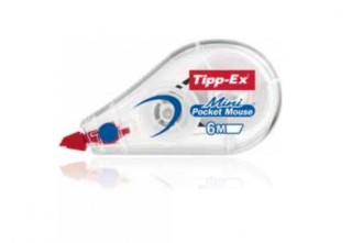 bic cinta correctora mini pocket mouse dimensiones cinta 5mmx6m. tippex 932564  pack: 10 unidades