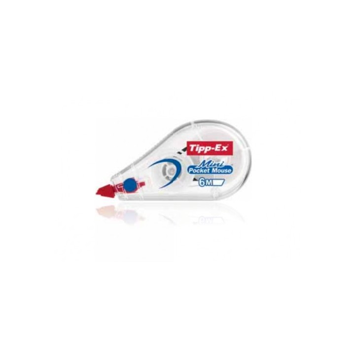 bic cinta correctora mini pocket mouse dimensiones cinta 5mmx6m. tippex 932564  pack: 10 unidades