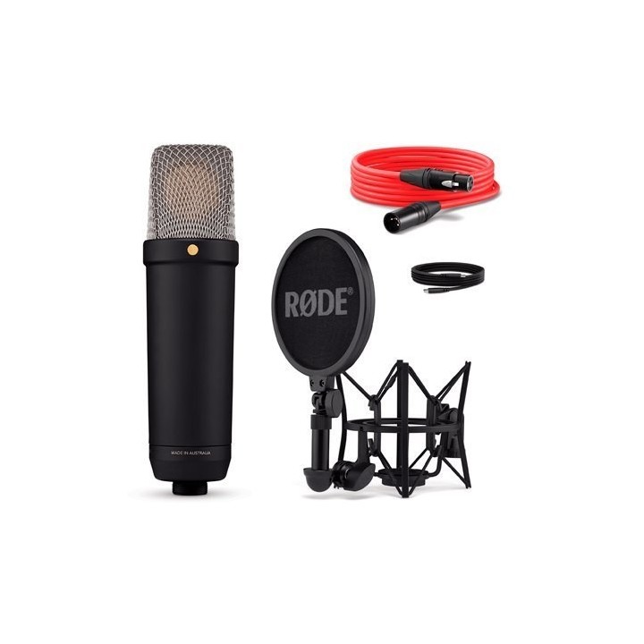 microfono rode nt1 5th gen black usb-c xlr jfet capsula 1  side