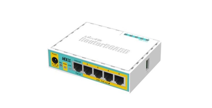 router mikrotk hex poe lite - rb750upr2