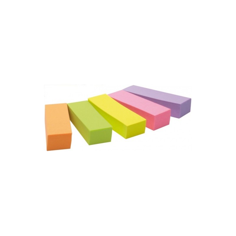 post-it pack 5 blocs 100 hojas mininotas 15x50mm colores surtidos 670-5 post-it 7100172770