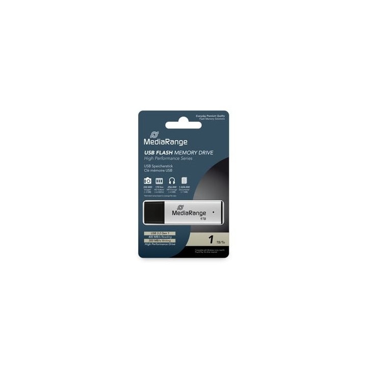 pendrive 1tb usb 3.2 mediarange high p. lectura 400mbs escritura 300mbs