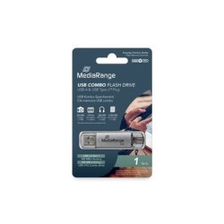 pendrive combo 1tb usb 3.2 mediarange high p. usb-a usb-c lectura 400mbs escritura 300mbs