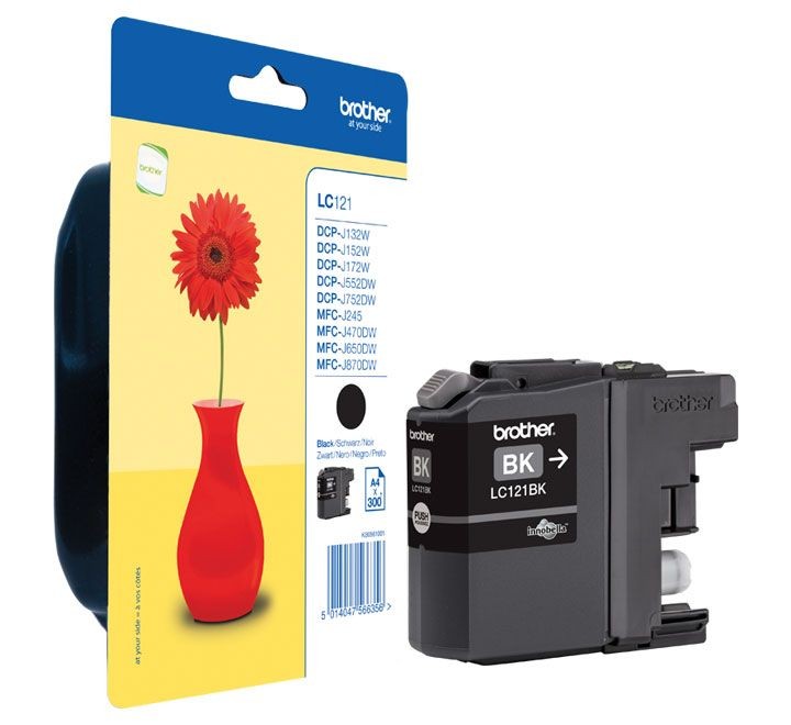 inkjet original brother lc-121bk negro
