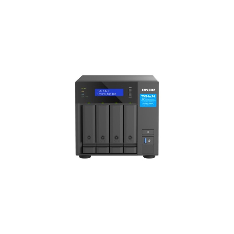 qnap qnap tvs-h474 nas torre ethernet negro g7400